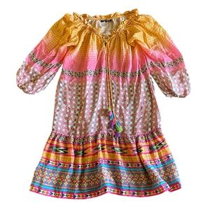 Tanvi Kedia for Anthropologie blushed spectrum bohemian dress